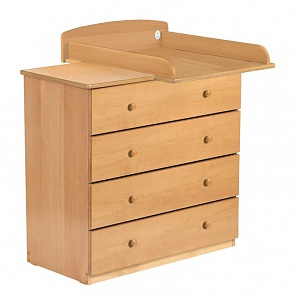 Комод с откидным пеленальным столиком Кубаночка БИ 111 (натуральный бук)